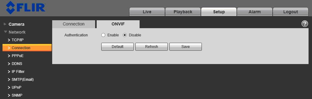 Enable onvif 2024