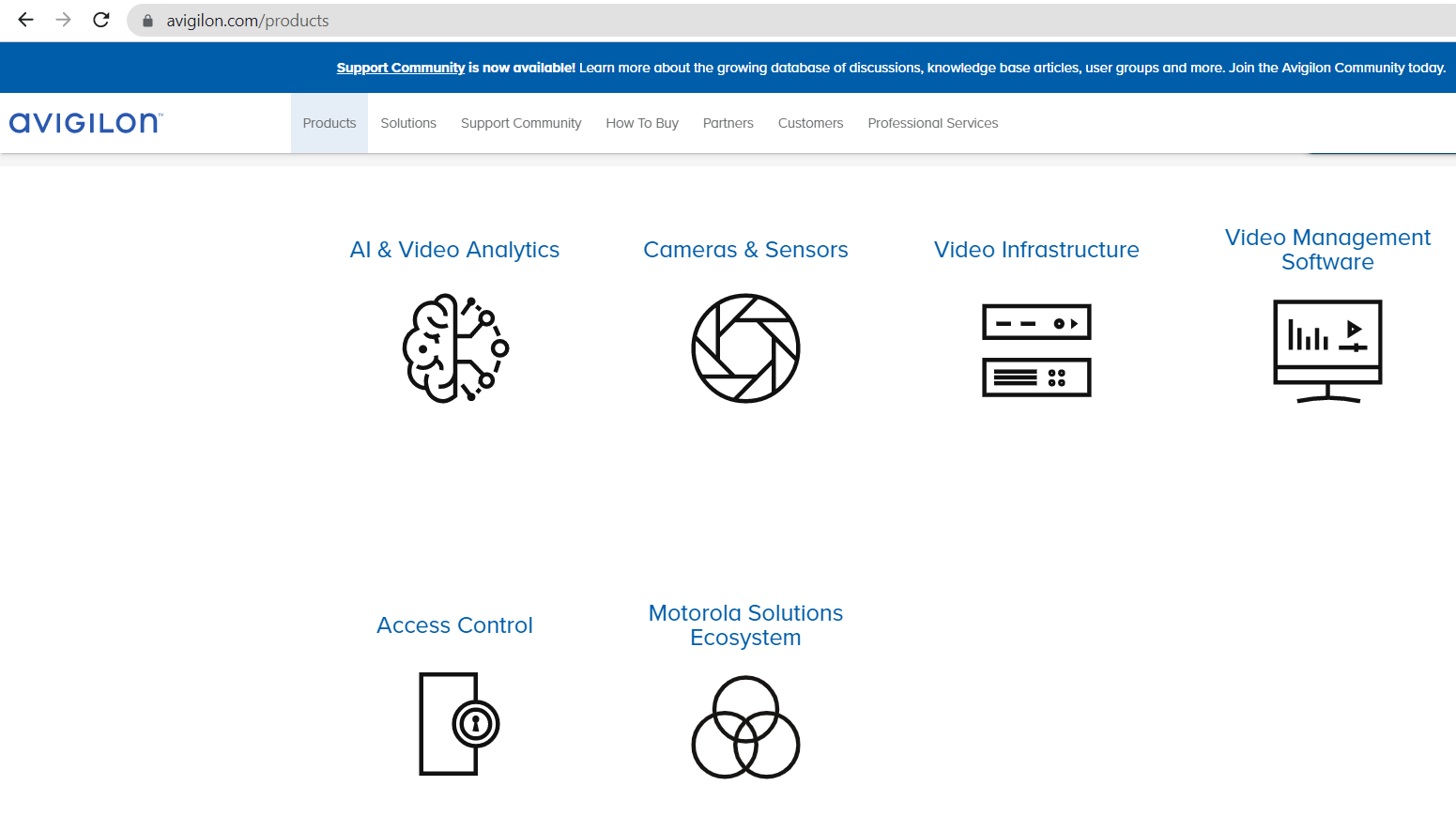 Where can i download the datasheet of the Avigilon Products