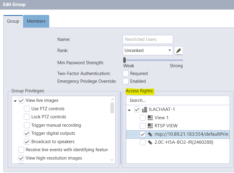 ACS How To Change Avigilon Cloud Service User Access Rights