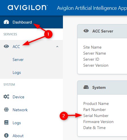 So finden Sie die Service-Tag-Nummer von NVRs und Workstations von Avigilon
