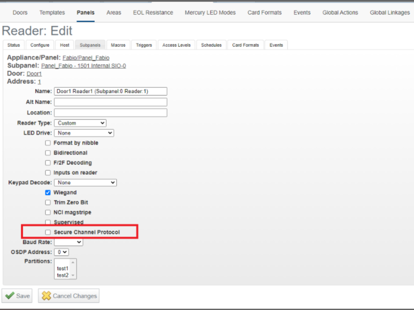 ACM Error message 'Secure Channel Not Enabled'