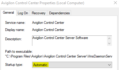 How to Reset the ACC Server Service Recovery Behaviour