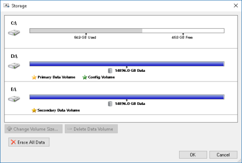 Adding Secondary Data Volume or Extended Storage to the ACC System