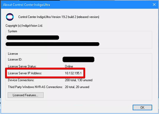 Control Center: How to update the IP address of the License Server