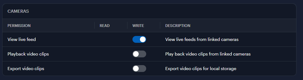 How to enable camera feed for regular users in Alta Open App