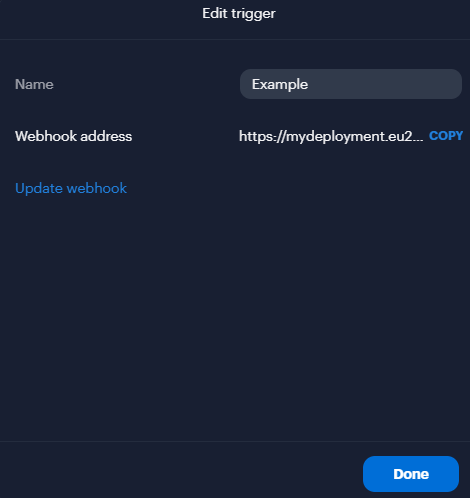 View External Trigger Activation and Deactivation Logs from Alta Video