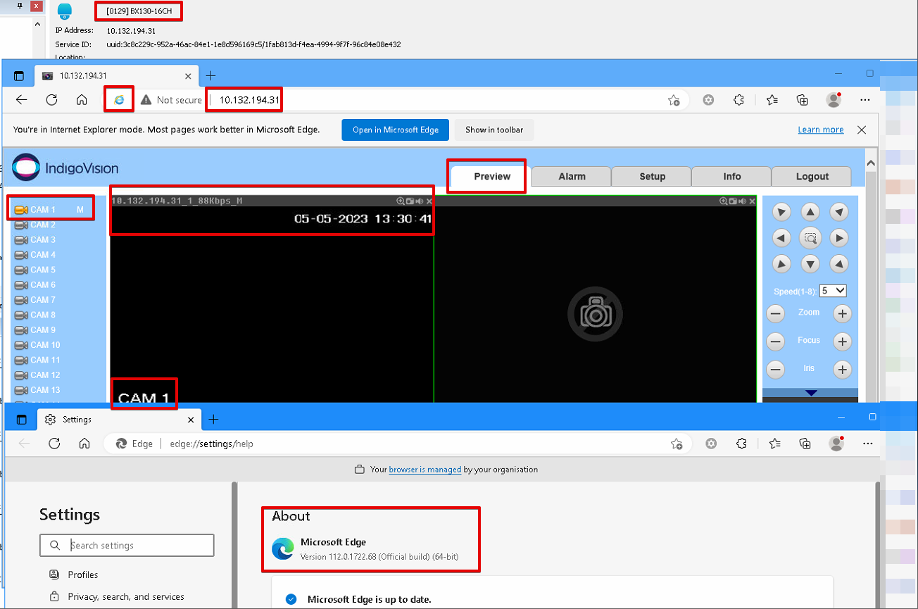 IndigoVision BX130 Encoder NPAPI plugin