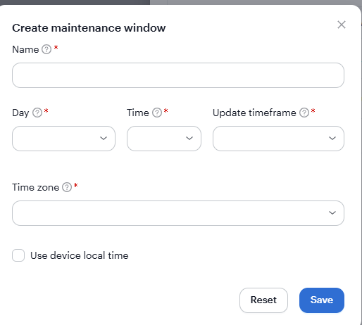 Configuring Time Zones and Maintenance Windows for Controllers
