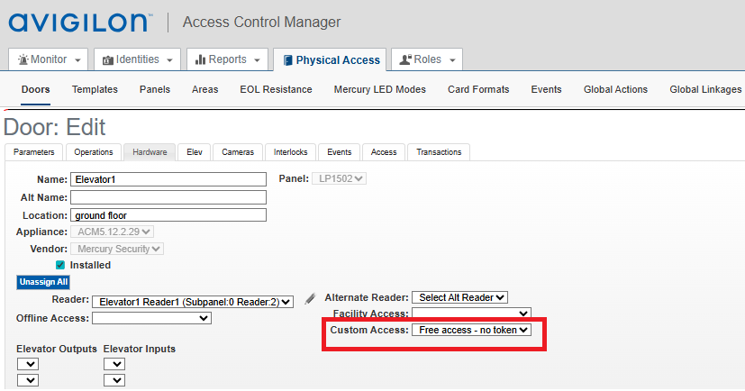 ACM Elevator Control Primer Guide - Set Up Public Access