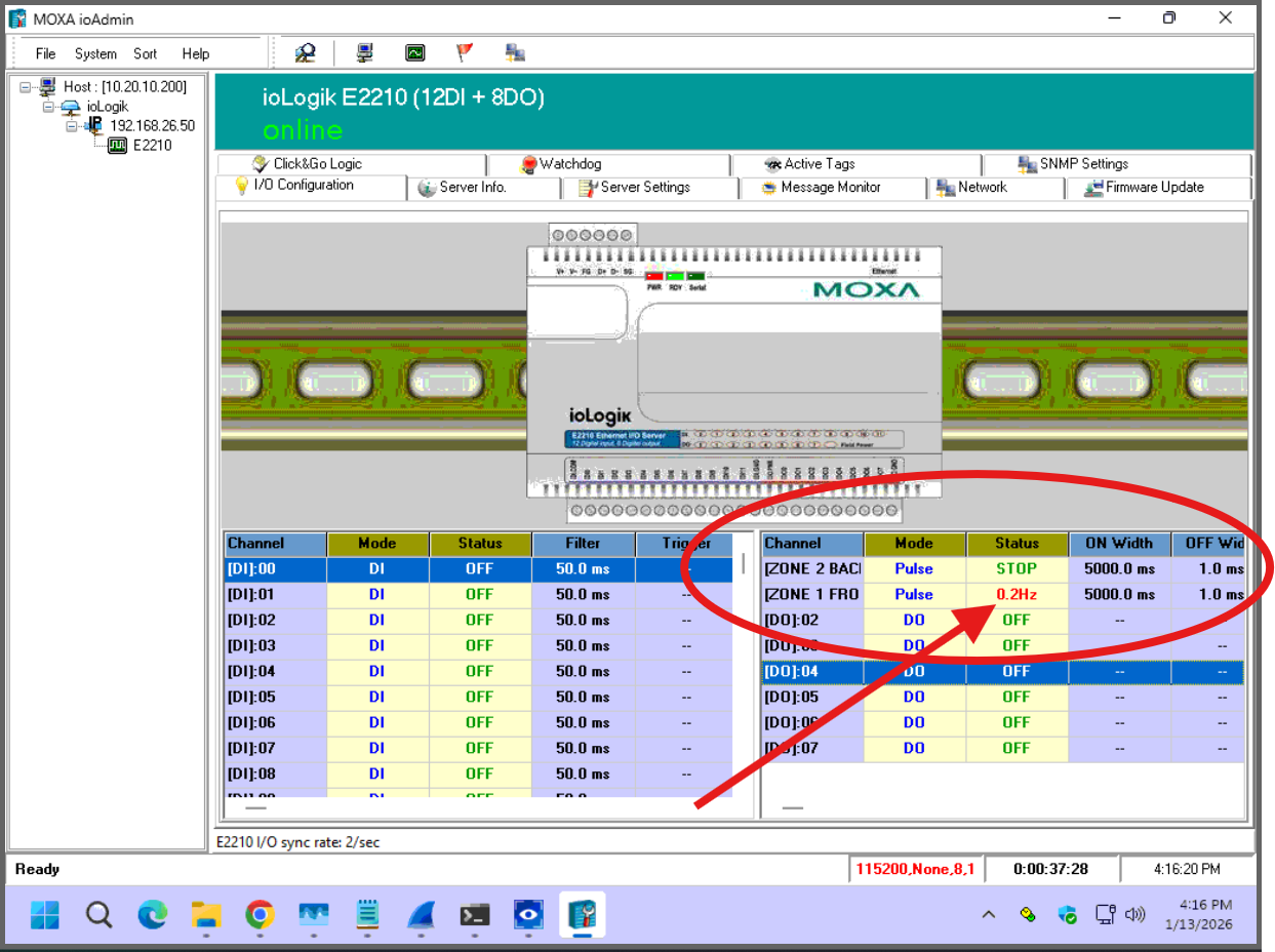 Moxa/ACC configuration Setup