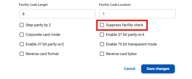 ACM/UA - Invalid Facility Code or Invalid Card Format with HID Origo