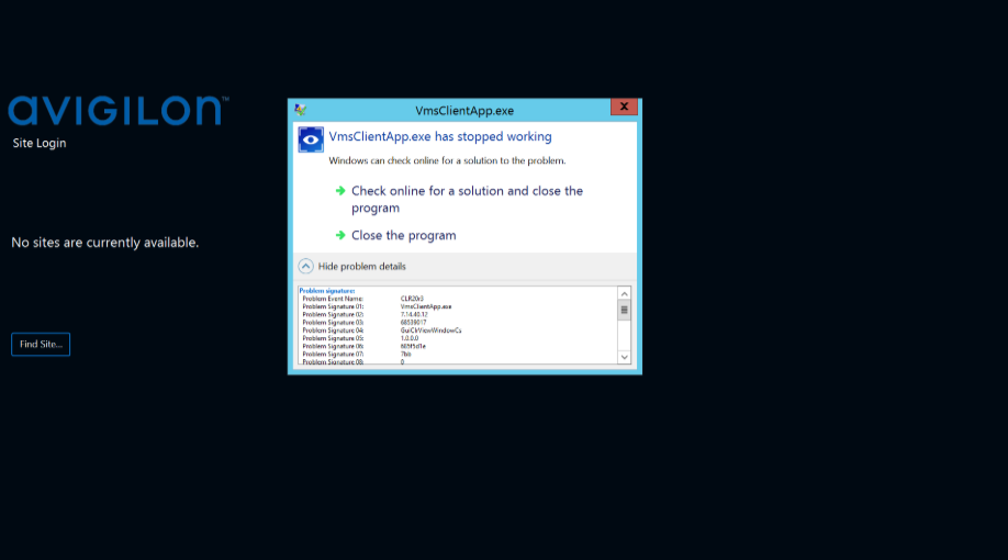 ACC7: 7.14.40.12 after updating Server and Client, Client can't load ...